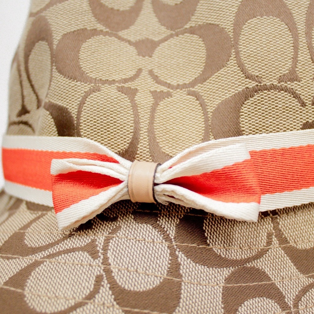 Coach Signature Monogram Bucket Hat | Coach Accessories - Picture 3 of 11